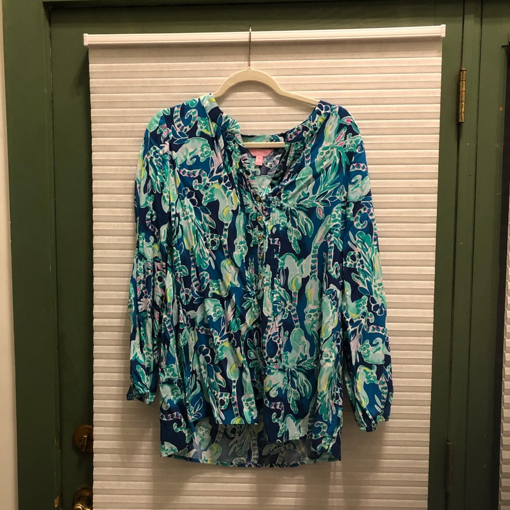 Lilly Pulitzer flowy top (EUC)